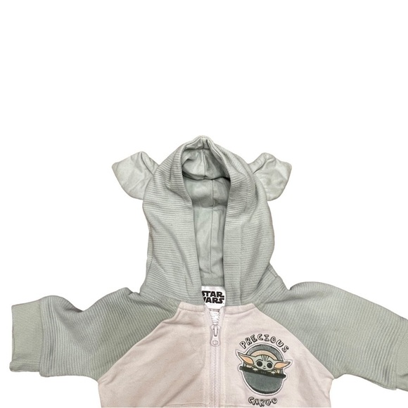 Star Wars Mandalorian The Child Zip Up Hoodie, Size 3M - Picture 5 of 10
